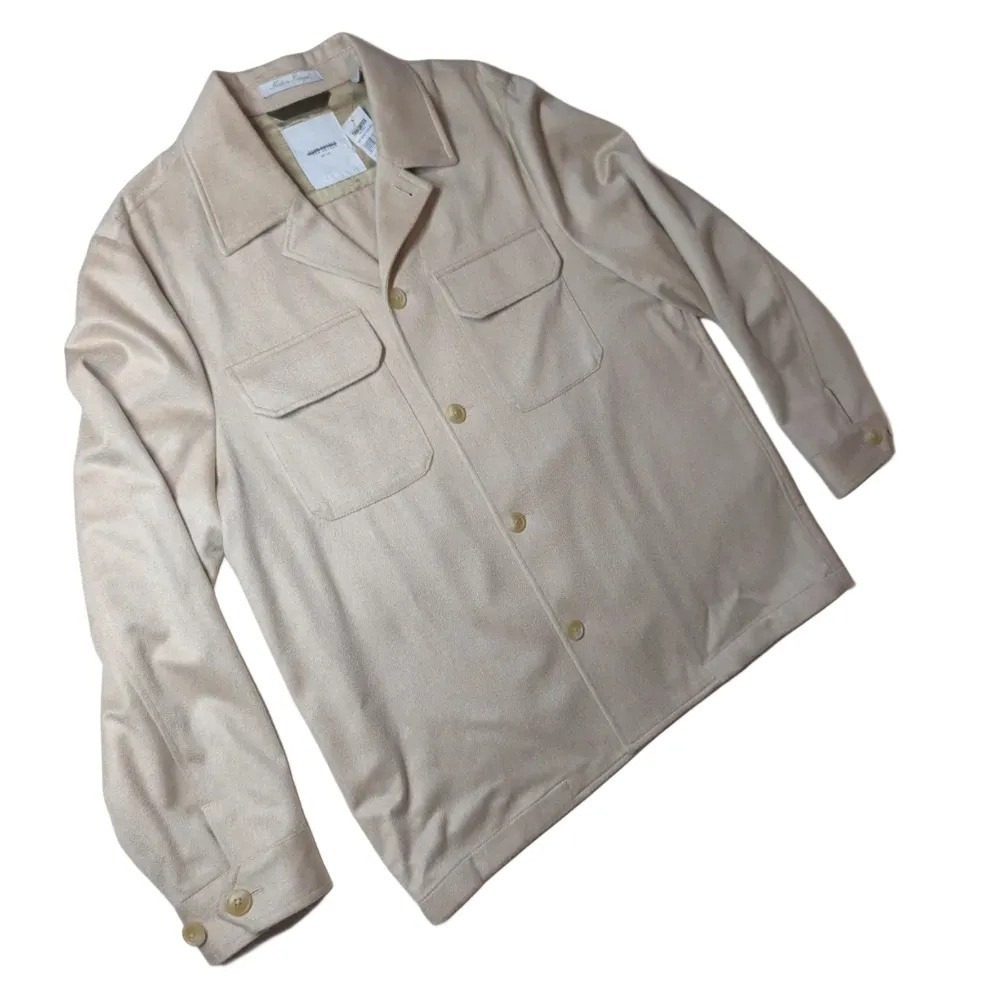 Todd Snyder Men's Cashmere Oatmeal Shirt Jacket Sz L NWT $1398 - Picture 7 of 7